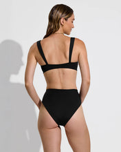 Load image into Gallery viewer, LEFT ON FRIDAY SWIM HI HI BOTTOM - JET (BLACK)