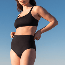 Load image into Gallery viewer, LEFT ON FRIDAY SWIM HI TIDE BOTTOM - JET (BLACK)