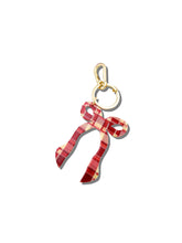 Load image into Gallery viewer, Solar Eclipse Hand-painted Coquette Bow Bag Charm + Keychain