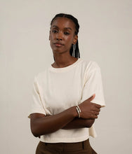 Load image into Gallery viewer, RICHER POORER RELAXED CROP TEE- BONE