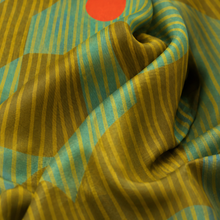Load image into Gallery viewer, VOYAGER SILK RISING SUN GEOMETRIC SCARF