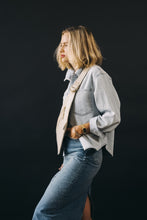 Load image into Gallery viewer, CAMPFIRE COUTURE DOUBLE POCKET SLING BAG - BONE LEATHER