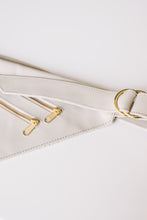 Load image into Gallery viewer, CAMPFIRE COUTURE DOUBLE POCKET SLING BAG - BONE LEATHER