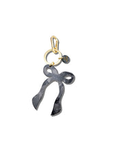 Load image into Gallery viewer, Solar Eclipse Hand-painted Coquette Bow Bag Charm + Keychain