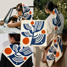 Load image into Gallery viewer, VOYAGER SILK WORKDAY BOTANICAL SILK SCARF