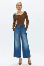 Load image into Gallery viewer, PISTOLA LORETTA UTILITY HIGH RISE WIDE LEG ANKLE JEANS - TONIC
