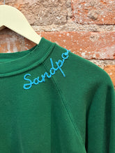 Load image into Gallery viewer, GREEN EMBROIDERED SANDPOINT SWEATSHIRT
