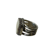 Load image into Gallery viewer, JW STERLING SILVER WALRUS TUSK RING - SIZE 7.5
