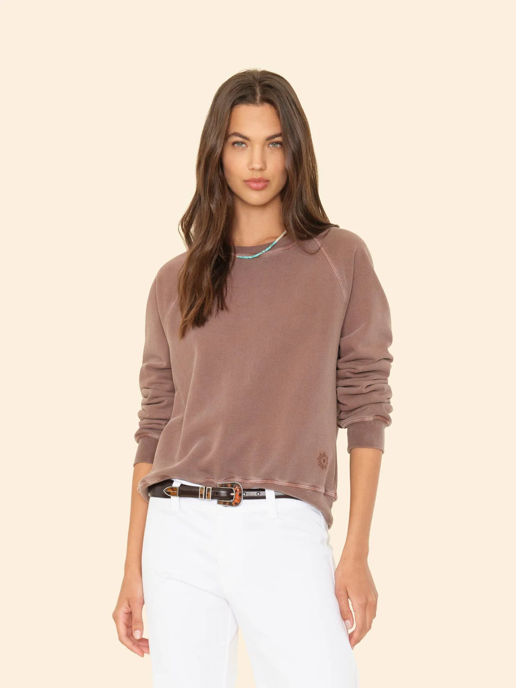 XIRENA PIERRE TERRY SWEATSHIRT - PECAN