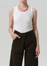 Load image into Gallery viewer, CITIZENS OF HUMANITY INEZ WAFFLE TANK - PASHMINA
