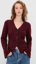 Load image into Gallery viewer, PISTOLA AERON V NECK CARDIGAN SWEATER
