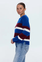 Load image into Gallery viewer, PISTOLA ADINA EVERYDAY SWEATER - AZURE CLARET STRIPE
