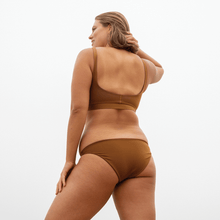 Load image into Gallery viewer, LEFT ON FRIDAY SWIM WEAR TO BOTTOM - TAN LINES (BROWN)
