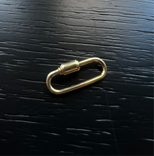 Load image into Gallery viewer, 14K GOLD LARGE CARABINER 25MM
