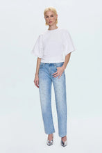 Load image into Gallery viewer, PISTOLA VERONICA KIMONO SLEEVE FITTED TEE - LE BLANC
