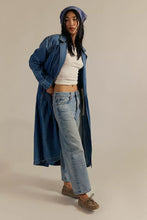 Load image into Gallery viewer, FREE PEOPLE MONIQUE INDIGO DUSTER
