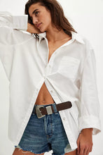 Load image into Gallery viewer, FREE PEOPLE SABINE TAILORED SHIRT
