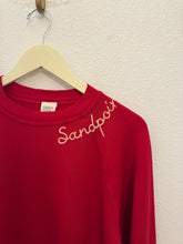 Load image into Gallery viewer, RED EMBROIDERED SANDPOINT SWEATSHIRT
