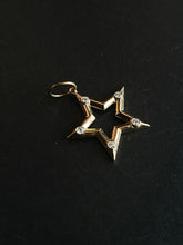 Load image into Gallery viewer, 14K GOLD CHARM, DIAMOND CUTOUT STAR
