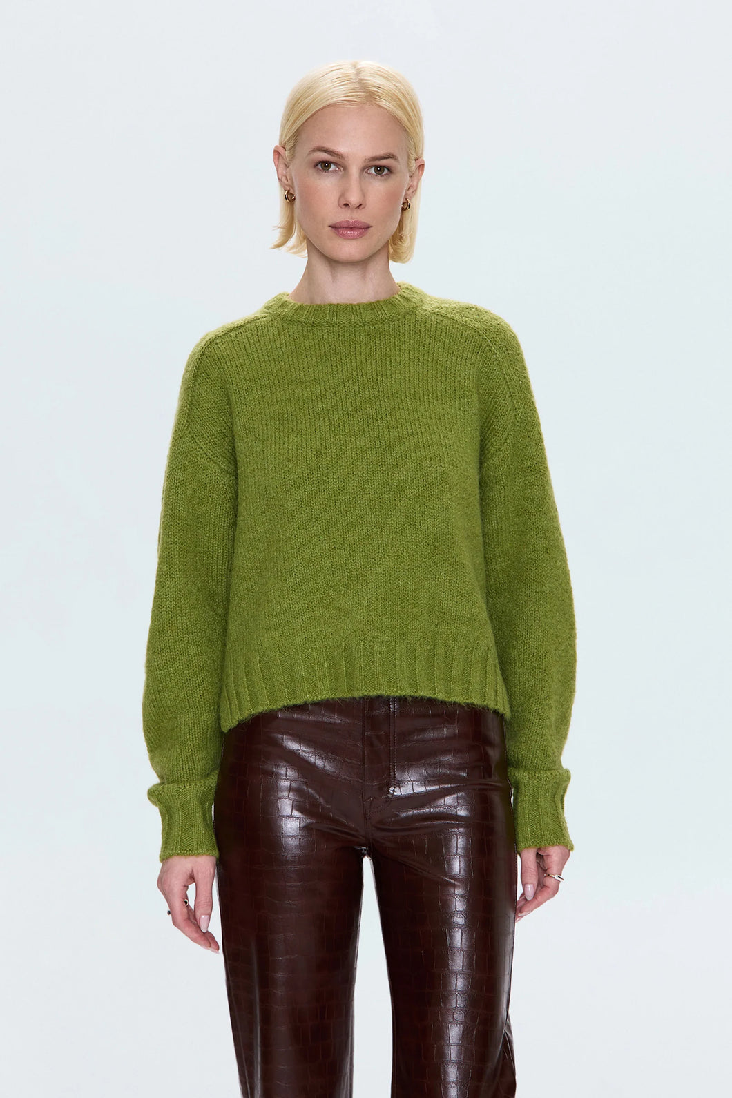PISTOLA ADINA EVERYDAY SWEATER - PEA GREEN