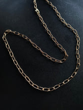 Load image into Gallery viewer, 14K GOLD CHAIN, OVAL LINK NECKLACE
