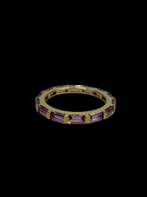 Load image into Gallery viewer, 14K GOLD ETERNITY RING WITH PINK SAPPHIRES

