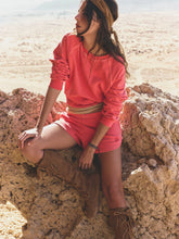 Load image into Gallery viewer, XIRENA PIERRE TERRY SWEATSHIRT - CERISE
