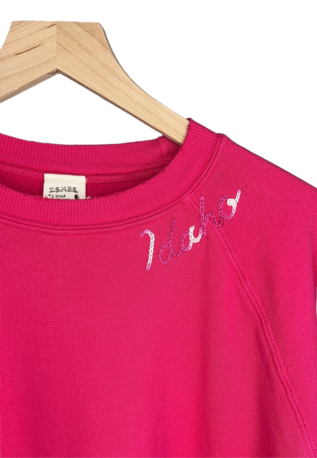 PINK EMBROIDERED IDAHO SWEATSHIRT