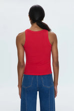 Load image into Gallery viewer, PISTOLA CHRISTY CURVED HEM TANK TOP - RUBY

