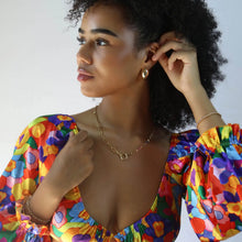 Load image into Gallery viewer, CAMPFIRE COUTURE 18K GOLD FILLED DOME EARRINGS
