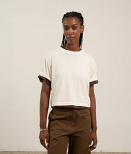 Load image into Gallery viewer, RICHER POORER RELAXED CROP TEE- BONE
