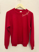 Load image into Gallery viewer, RED EMBROIDERED SANDPOINT SWEATSHIRT

