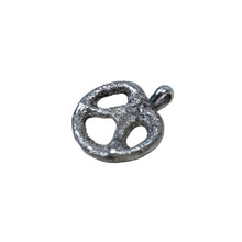 Load image into Gallery viewer, Sterling silver pretzel-shaped pendant.
