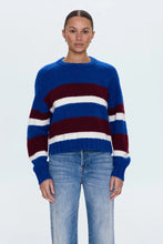 Load image into Gallery viewer, PISTOLA ADINA EVERYDAY SWEATER - AZURE CLARET STRIPE
