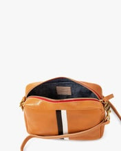Load image into Gallery viewer, CLARE V. MIDI SAC PURSE - NATURAL WITH STRIPES
