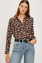 Load image into Gallery viewer, RAILS KATE SHIRT - IVORY HORSES
