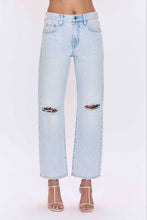 Load image into Gallery viewer, PISTOLA LEXI MID RISE BOWED STRAIGHT JEANS - SOLSTICE DISTRESSED
