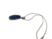 Load image into Gallery viewer, JW STERLING SILVER BLUE LAPIS PENDANT NECKLACE – 18"
