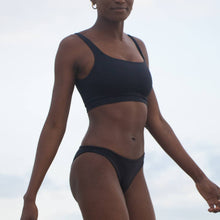 Load image into Gallery viewer, LEFT ON FRIDAY SWIM TOP SHELF - JET (BLACK)
