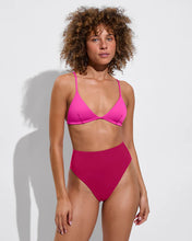 Load image into Gallery viewer, LEFT ON FRIDAY SWIM HI HI BOTTOM - PEPPER (CERISE)
