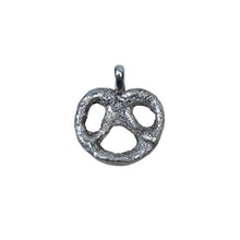 Load image into Gallery viewer, Sterling silver pretzel-shaped pendant.
