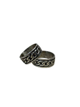Load image into Gallery viewer, JW STERLING SILVER ENGRAVED CHAIN RING
