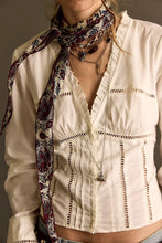 Load image into Gallery viewer, FREE PEOPLE FRANKIE CORSET LONG SLEEVE TOP
