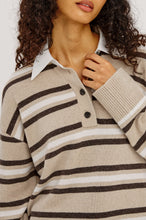 Load image into Gallery viewer, RAILS PAXTON SWEATER - HEATHER OAT STRIPE
