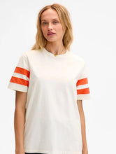 Load image into Gallery viewer, CLARE V. ORIGINAL VARSITY TEE - CREAM
