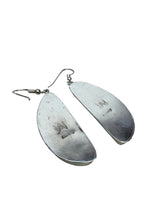 Load image into Gallery viewer, JW STERLING SILVER WALRUS TUSK DROP EARRINGS

