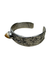 Load image into Gallery viewer, JW STERLING SILVER ELK IVORY TEXTURED CUFF BRACELET
