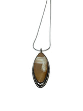 Load image into Gallery viewer, JW STERLING SILVER WALRUS TUSK PENDANT NECKLACE – 20"
