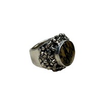 Load image into Gallery viewer, JW STERLING SILVER MAMMOTH TUSK RING - SIZE 8
