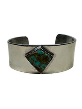 Load image into Gallery viewer, JW STERLING SILVER TURQUOISE CUFF BRACELET
